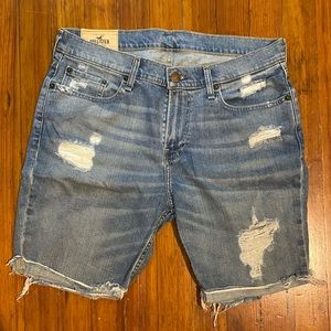 Distressed Denim Short from Hollister, Size 31
